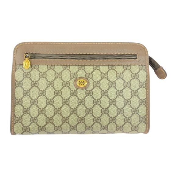 Gucci GG Supreme Canvas Clutch Bag - Picture 1 of 10